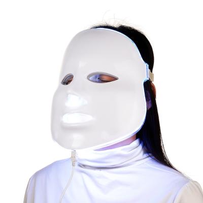 China Dropshipping Medical Professional Dye Removal Led Photon 7 Colors Led Light Therapy Face Mask With Neck For Wrinkle Remover Mask Led Therapy for sale