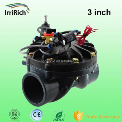 China Garden 3 Inch UPVC Solenoid Valves Irrigation Water Pressure Control Electrically for sale