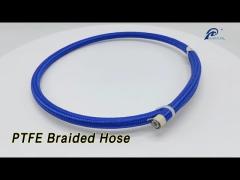 Nylon Covered PTFE Braided Hose Stainless Steel Seamless For Steam