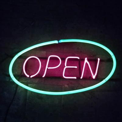 China Shop Decoration China Factory Custom Open Sign Acrylic Logo 12V Led Neon Sign For Shop Decoration for sale