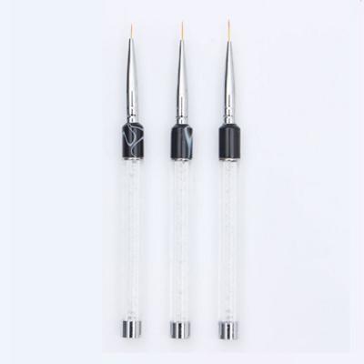 China Wholesale Acrylic Pen Nail Gel Coating Nail Factory Handle 7mm/9mm/11mm UV Line Drawing Brush for sale