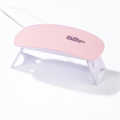 China New Design Mini Nail Dryer 6w UV Gel Color Gel Nail Dryer UV Lamp UV Nail Curing Lamp Light Dryer Polish for sale