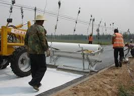 China Geotextile van de hoge prestatiespolyester spunbond landschapsstof, geotextile separator Te koop