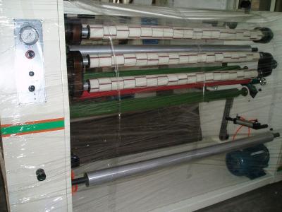 China High Speed 0 -180M / Min 4 shafts Stationery Tape Slitting machine with razor blade for sale