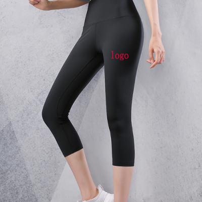 China Breathable Custom High Quality Gym Wear Sports Tight Super Stretchy Cropped Pants for sale