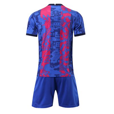 China Quick-drying Factory Customized Professional Team Football Jersey Set for sale