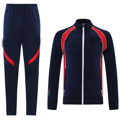 China Breathable Custom New Season Full Zipper Soccer Club Training Tracksuits For Men for sale