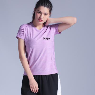 China Breathable Factory Gym Sportswear Custom T-shirt Women's Seamless Yoga Shirt for sale