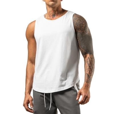 China 2021 men's anti-pilling anti-pilling sportswear muscle fitness sleeveless tank tops custom made wholesale for sale