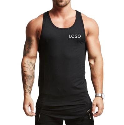 China 2021 Wholesale Custom Bodybuilding Men Anti-pilling Tank Top Cotton Stringer Gym Vest Fitness Singlet Muscle Workout for sale