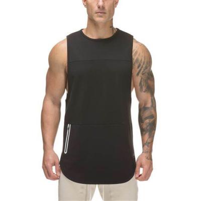 China Custom wholesale anti-pilling men's sportswear fitness sleeveless tank top for sale