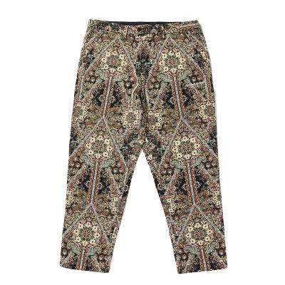 China Custom Loose Covered Anti-wrinkle Anti-Wrinkle Trouser Pants Fahion Mens Woven Tapestry Pants for sale