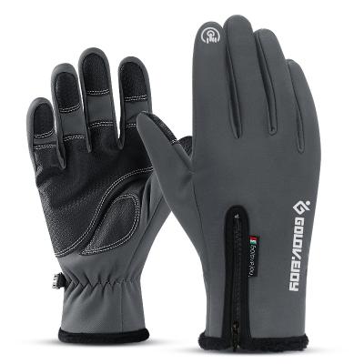 China Cycling Running Ski Hiking Men's Anti-Skid Touch Screen Sports Cycling Running Ski Gloves Warm Winter Climbing Windproof for sale