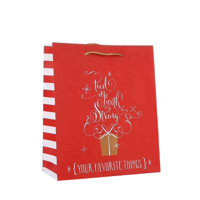 China Hottest Good Quality Recyclable Customized Gift Paper Bags Handle Paper Bags For Christmas Day Wedding for sale