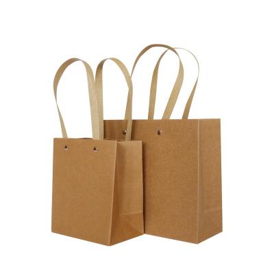 China Xs Recyclable Paper Bag Boutique Shopping Bag Gift Wrapping Paper Bag, Die Cut Luxury Eco-Friendly Brown And Recyclable White Accept for sale