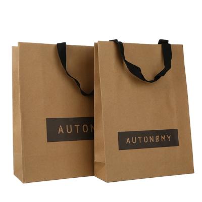 China Recyclable Shopping Reusable Bags Printed Paper Carrier Bag With Handle for sale