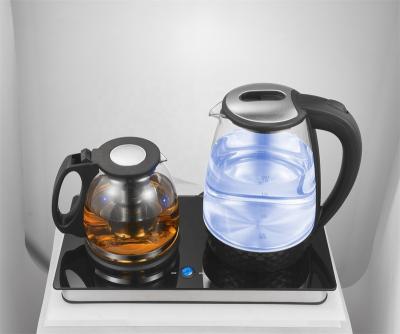 China 2.0L Rotating Base 360 ​​Degree Glass Electric Kettles With Preset Temperature Control for sale