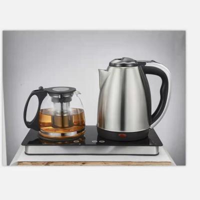 China Wireless latest stainless steel edge glass panel with display screen heat insulation electric kettle cover for sale