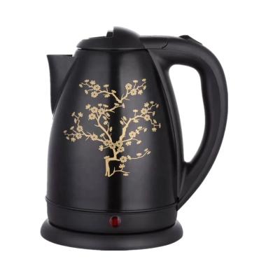 China Certs 360 Degree CB Rotation Stainless Steel Low Electric Cordless Jug Appliances 2 Liter Electric Kettle for sale