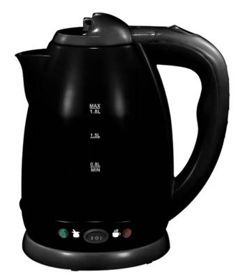 China 360 Degree Base Black Thermal Insulation Rotating Machinery Three - Speed ​​New PP Plastic Electric Switch Kettle for sale