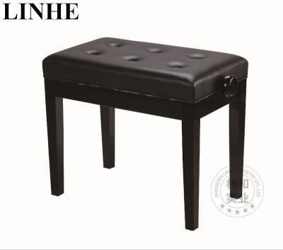 China Hot Selling Logo PVC Piano Leather Digital Piano Bench Custom Color Single Laid Adjustable Wooden Adjustable Bench With Six Buttons for sale