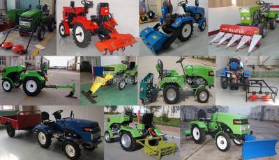 China Agriculture 4x4 PTO 50hp factory mini trailer electric 4x4 tractors with backhoe and front loader yto tractor for agriculture price for sale