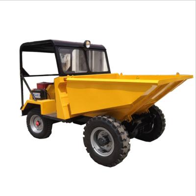 China Factory Direct Agriculture Mini High Pile Tractor 4x4 1t Four Wheel Drive Tipper Dumper For Sale < 4L for sale