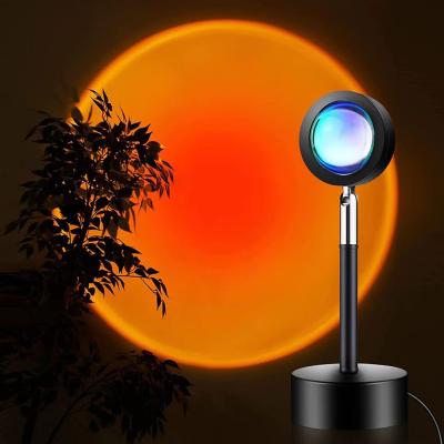 China Residential Sunset Lamp USB Light Projection Rainbow LED Romantic Rainbow Sunset LED Visual Light with 16 Colors Modern Floor for sale