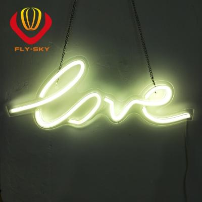 China Residential LOVE LED Neon Light Sign for Party Supplies, Girls Room Decor Accessory, Table Decoration (Pink Love) for sale