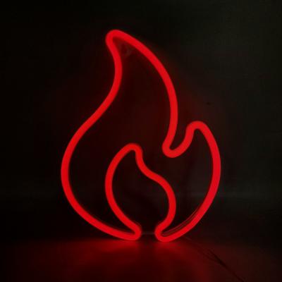 China Residential LED Fire Neon Sign Light For Home Decoration for sale