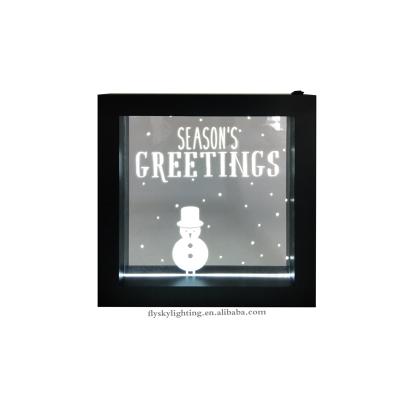 China Advertising Best Selling Neon Frame LED Light Up Box Message Board For Home Decoration for sale