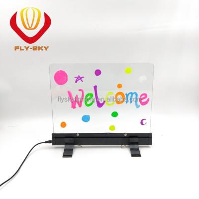 China Advertising desk led neon writing message board for advertising or home decoration for sale