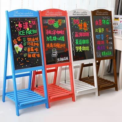 China Graphics SMD 5050 lights on two long sides wooden frame LED message writing board for store, restaurant advertising for sale