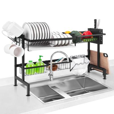 China Sustainable Hot Selling Kitchen Dish Rack Racks Over The Sink Stainless Steel Dish Drying Racks for sale