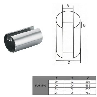 China Factory Price Modern Stainless Steel 304 Slotted Pipe Stainless Round Slotted Tube for sale