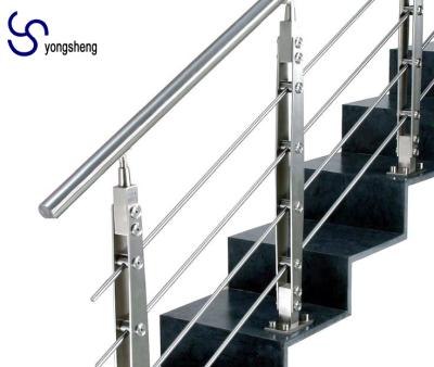 China Contemporary Indoor Stainless Steel Stairs Wire Railing Balcony Railing Handrail for sale