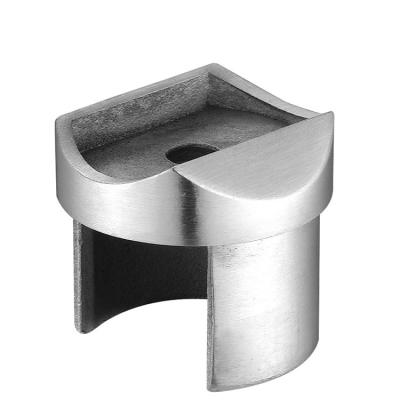 China Contemporary Stainless Steel Handrail Railing Fittings Stair Railing Slot Tube Fitting for sale