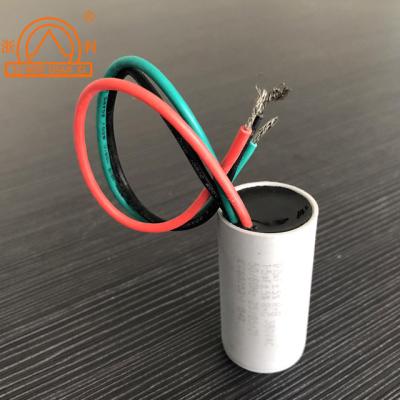 China AC / motor cbb61 11uf 350vac 400vac dual ceiling fan capacitor for sale