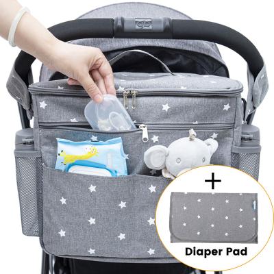 China With USB Baby Diaper Bags For Maternity Backpack, Large Capacity Organizer Baby Stroller Bag Mommy Diaper Wet Bag For Mommy Care for sale