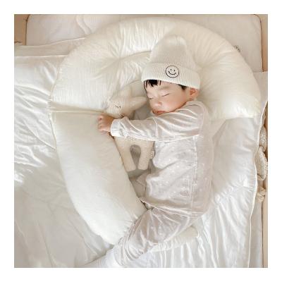 China Newborn Pure Cotton Pure Cotton Sleeping Anti-static Kids Cushion Hutch Pillow Baby Decoration Cute Lying Infant Moon Shape for sale