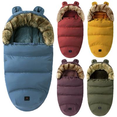 China Breathable Sleeping Bag Winter Infant Stroller Baby Wrap In A Stroller Sleepsacks Windproof Fleece Warm Soft Sleep Bags For Babies for sale