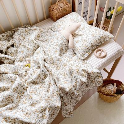 China 4 Layers Baby Crib Anti-static Muslin Newborn Comforter Blanket Organic Cotton Children Kids Kids Bedding Air Conditioner Sleep Blanket for sale