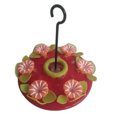 China 2022 Factory Price Last Design Durable Red Plastic Deck Round Hummingbird Bird Feeder For Sale for sale