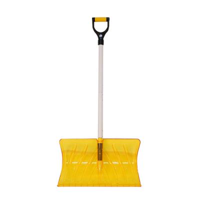 China Hot Selling Portable Multifunctional Plastic Snow Plow Large Capacity D-handle Snow Shovel Garden Wide Model for sale