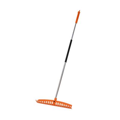 China Hot Sales Adjustable Lightweight Rake Plastic Lightweight Gather Leaves 18 Teeth Garden Rake/Leaf Rake for sale