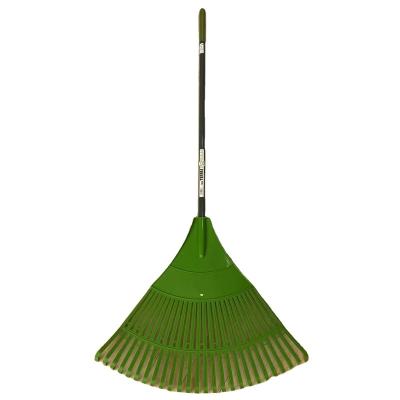 China Hot Sales Lightweight Adjustable Rake Plastic Lightweight Gather Leaves 26 Teeth Garden Rake/Leaf Rake for sale