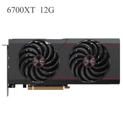 China desktop gpu not rx590 570 5700 video card placa de video card rx6700xt 6600xt 8gb 6800xt 12g 256bit gddr6 gaming desktop graphics plates for sale