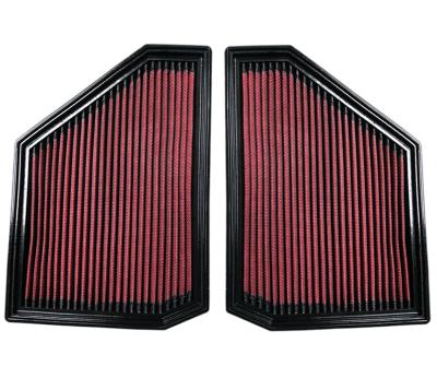 China BACKHOE CAR AIR FILTER HIGHFLOW WASH PANEL INTAKE FILTER ES9923 197*287.5*35 for sale