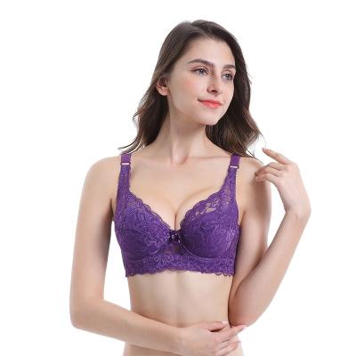 China High Quality Cute Women Comfortable Lace Bra For Women Full Cup Padded Lolita Style Polyester/Nylon Breathable Bra for sale