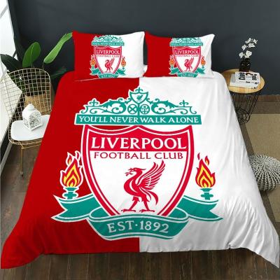 China Football Club Viable Bed Sets 3D Printing Bedding Set King Size Comforter Set Duvet Cover Home Textile for sale